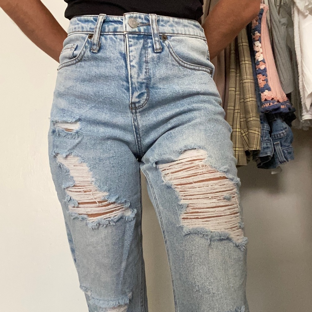 Wild Fable Ripped Mom Jeans